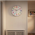 silver frame 1 clock styled in a warm home setting - 3