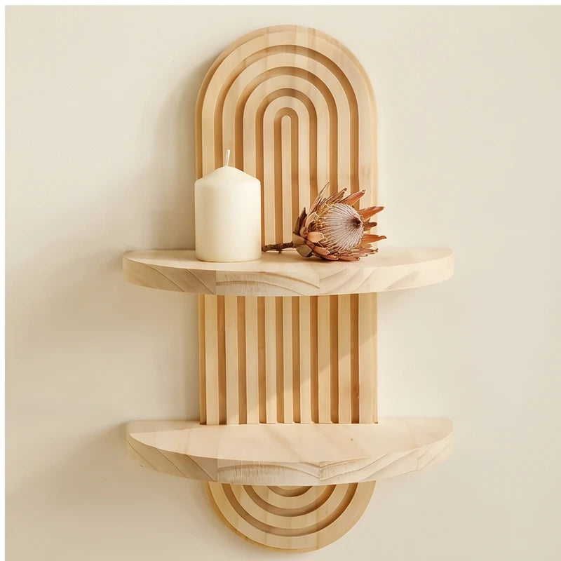 single layer wooden frame styled in a warm home setting - 4