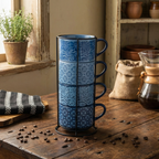 Azure Stackable Mug Set
