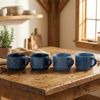 Azure Stackable Mug Set