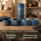 Azure Stackable Mug Set