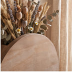 Vase MS12406 wooden planter styled in a warm home setting - 2