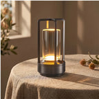Black Rechargeable Wireless Table Lamp LED Touch Sensor Desktop Night Light Reading Lamp for Restaurant Hotel Bar Bedroom Decor Light lifestyle photo - 4