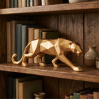 Gold Oberyn Resin Panther Sculpture lifestyle photo