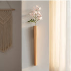 Beech Creative Wooden Vase Wall-mounted Wall Decoration Plant Hydroponic Flowerpot Flower Inset Bottle Home lifestyle photo - 2