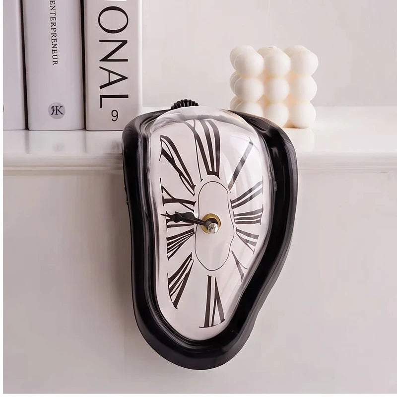Black1 clock styled in a warm home setting