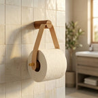 Coastal Leather Toilet Paper Holder Coastal Leather Toilet Paper Holder lifestyle photo
