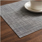 Color 3 Home Heat Insulation Placemat Rectangular Dining Table Decor Cup Pads PVC Waterproof Oilproof Bowl Mats Modern Placemat 45x30cm lifestyle photo - 3