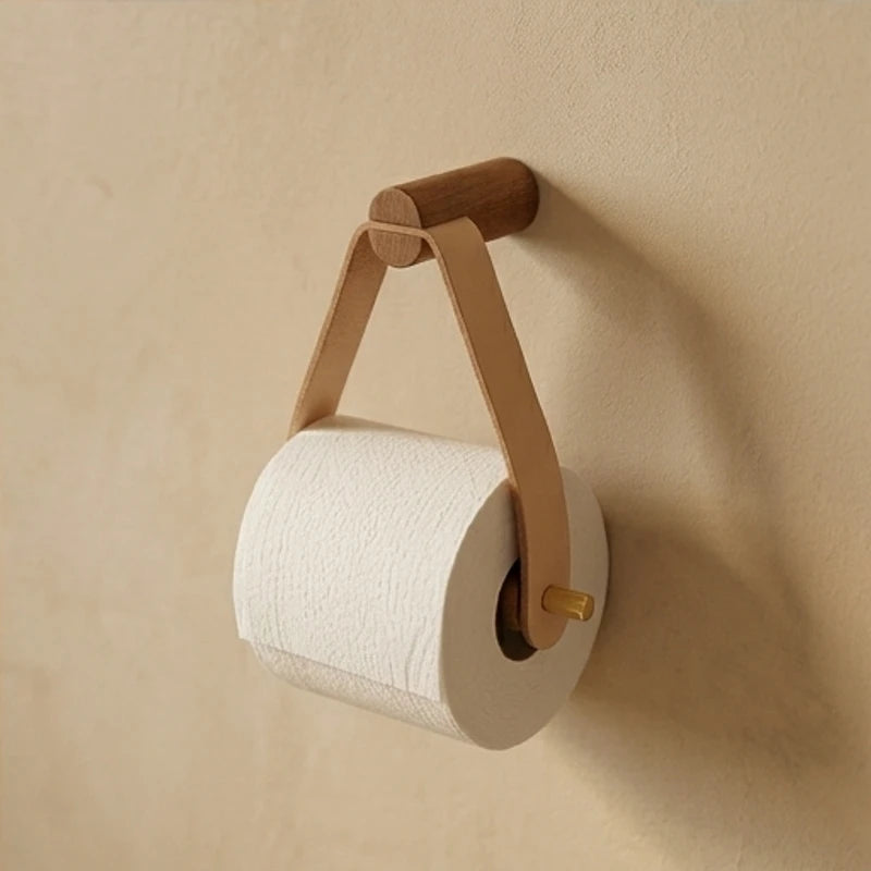 Coastal Leather Toilet Paper Holder Coastal Leather Toilet Paper Holder lifestyle photo - 4