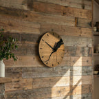 Carter Cracked Wood Wall Clock
