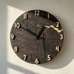 Carter Cracked Wood Wall Clock