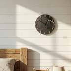 Carter Cracked Wood Wall Clock