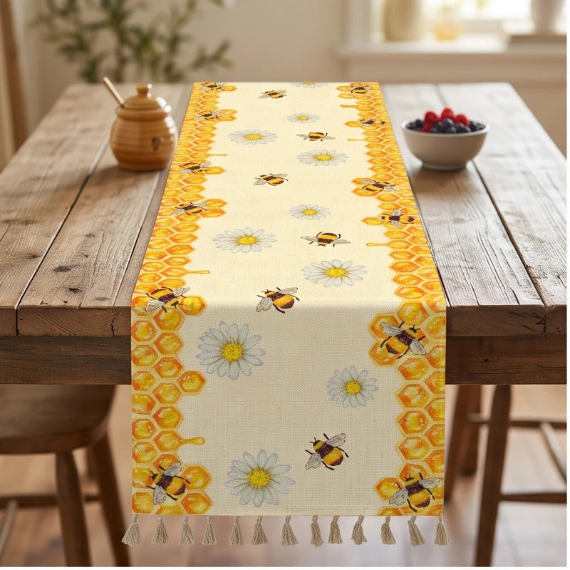BE linen home accent styled in a warm home setting