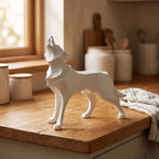 White Fenrir Resin Wolf Figurines lifestyle photo