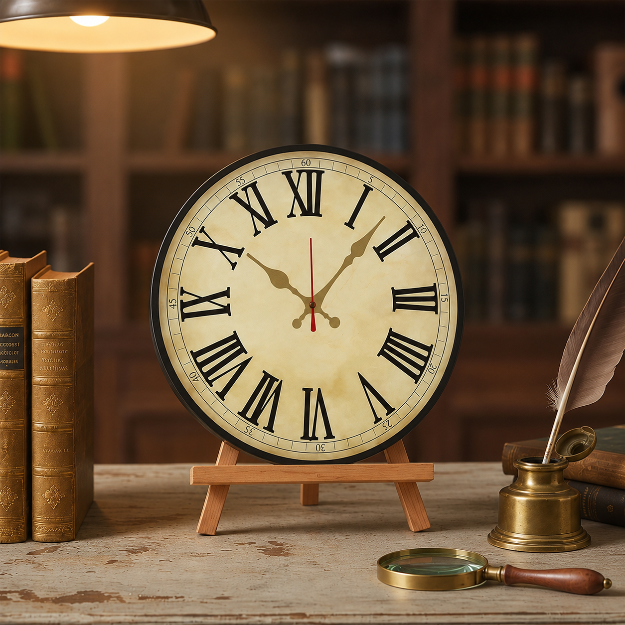 Ashwood Roman Numeral Wall Clock