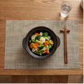 Color 1 Home Heat Insulation Placemat Rectangular Dining Table Decor Cup Pads PVC Waterproof Oilproof Bowl Mats Modern Placemat 45x30cm lifestyle photo