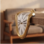 Gold1 clock styled in a warm home setting