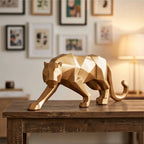 Gold Oberyn Resin Panther Sculpture lifestyle photo - 3