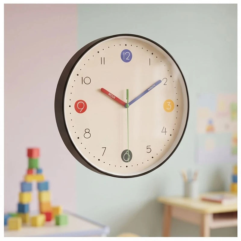 a clock styled in a warm home setting - 2