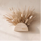 MS12405-2pcs wooden planter styled in a warm home setting