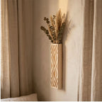 tongmu Bohemian Style Vase Wall Vase Dry Flower Vase Decoration Simulated Plant Wooden Vase Home Decoration lifestyle photo - 2