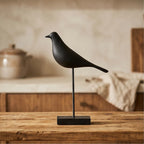 Black (Short) Corvina Resin Bird Sculptures lifestyle photo