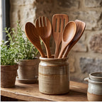 5 Pieces wooden home accent styled in a warm home setting