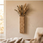 songmu Bohemian Style Vase Wall Vase Dry Flower Vase Decoration Simulated Plant Wooden Vase Home Decoration lifestyle photo - 4