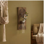 TK-MS8058 wood vase styled in a warm home setting - 3