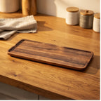 30x12cm wooden trays styled in a warm home setting