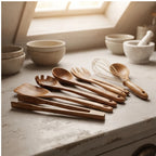 10 Pcs wooden home accent styled in a warm home setting - 2