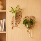 One of Each wooden planters styled in a warm home setting - 3