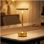 Gold Rechargeable Wireless Table Lamp LED Touch Sensor Desktop Night Light Reading Lamp for Restaurant Hotel Bar Bedroom Decor Light (Copy) lifestyle photo - 4