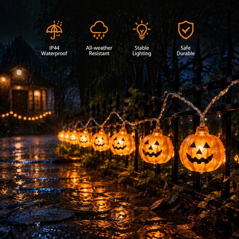 Halloween Pumpkin String Lights