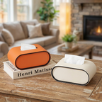 Leathoria Oval Tissue Box