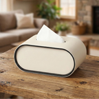 Leathoria Oval Tissue Box