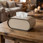 Leathoria Oval Tissue Box