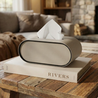 Leathoria Oval Tissue Box