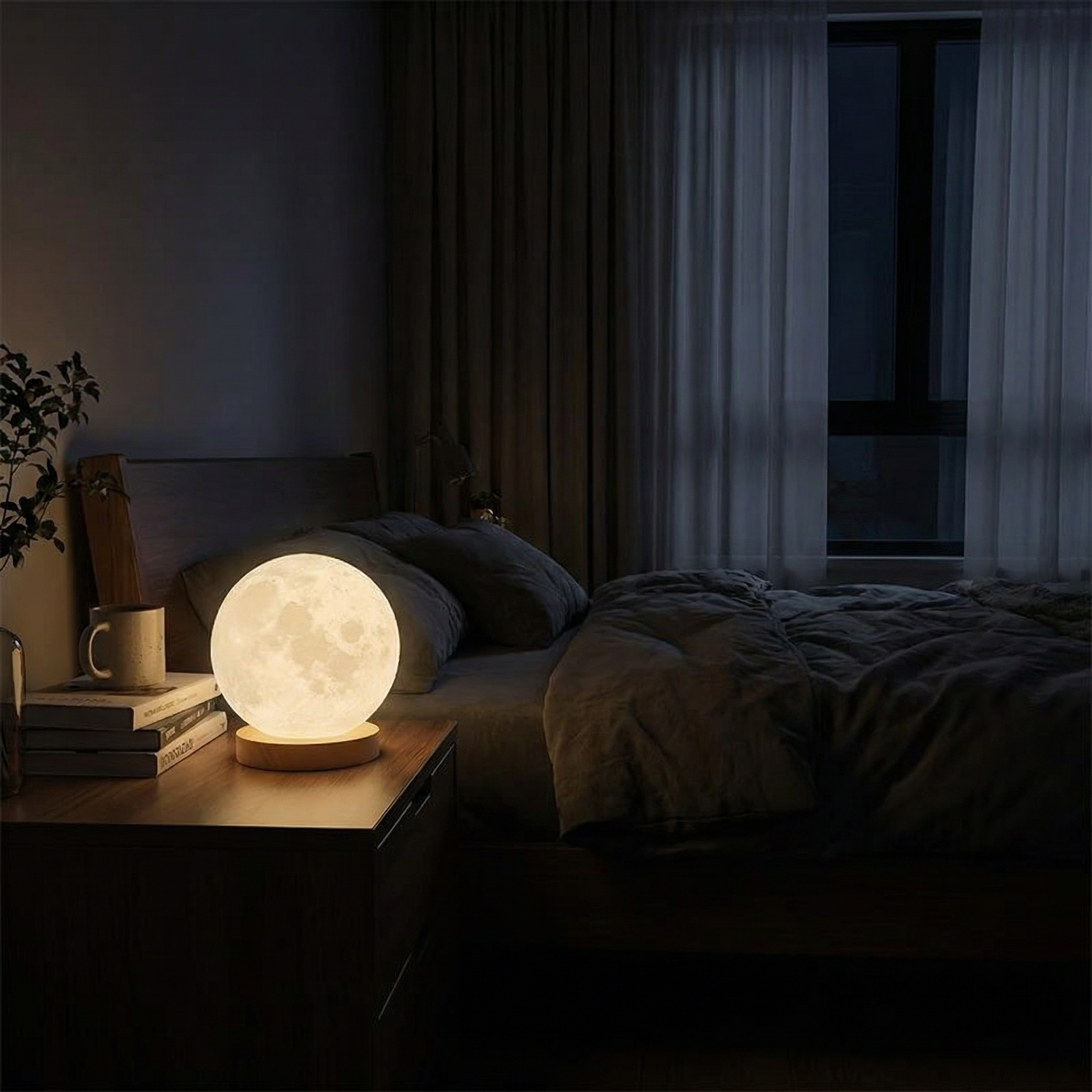 Luna Glow Moon Table Lamp