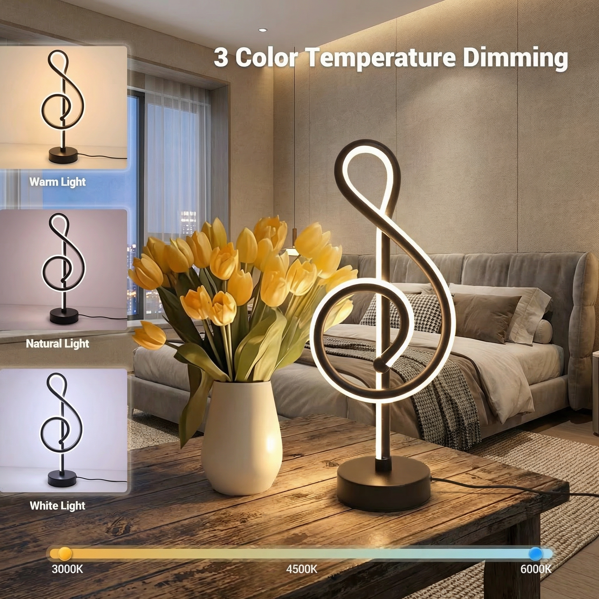 Music Note Table Lamp